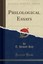 Philological Essays (Classic Reprint) by T. Hewitt Key (English) Paperback Book