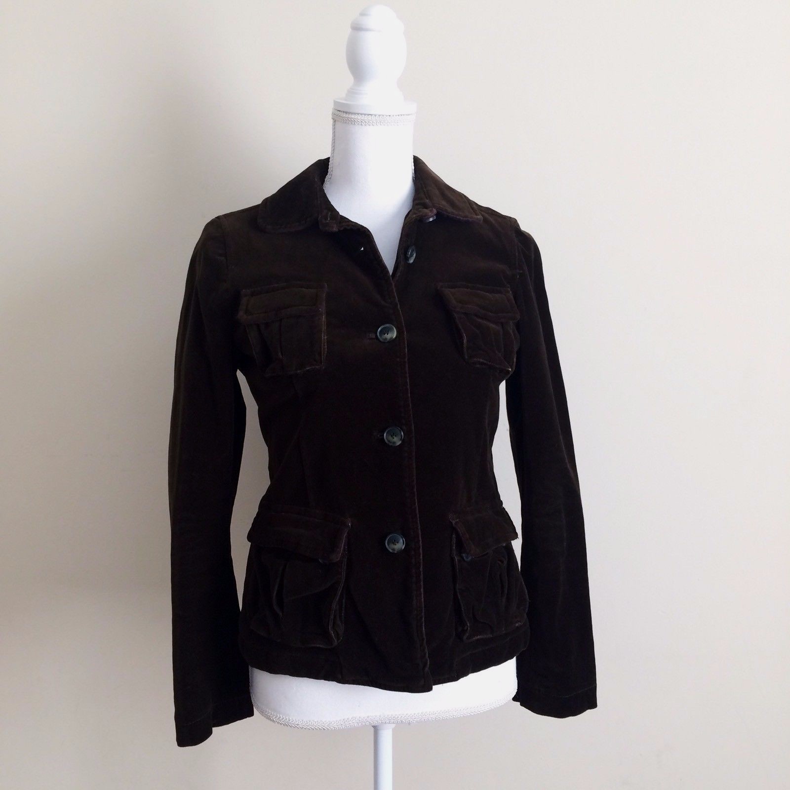 Ann Taylor Loft Army Green Utility Jacket Small Picture 1 Of 8