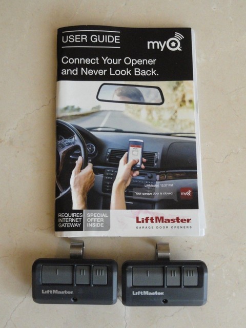 Liftmaster 893lm 3 On Garage Door Opener Remote Control 2 Pack Lot Of 2 Liftmaster 893lm Max 3 On Visor Remote Garage Door Control Opener