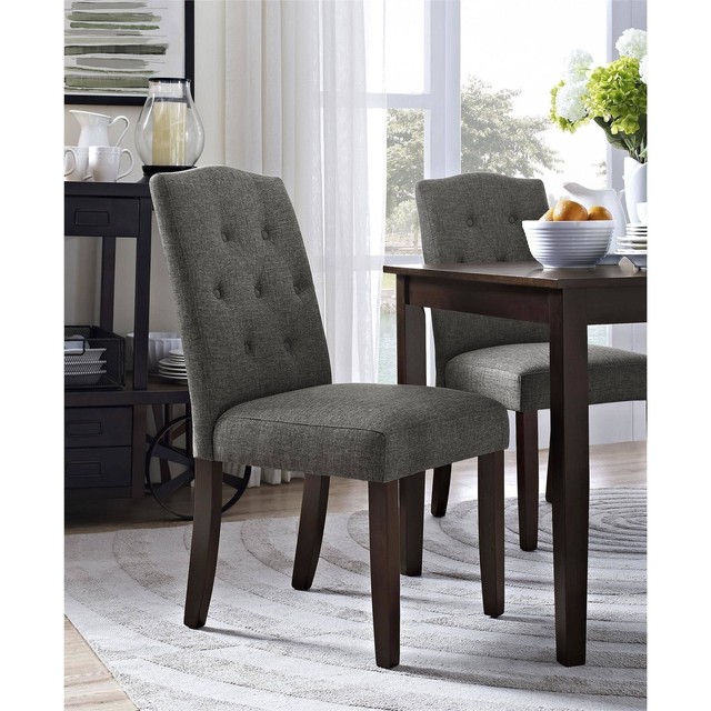 Better Homes And Gardens Parsons Tufted Dining Chair Taupe Better Homes And Gardens Parsons Tufted Dining Chair Multiple Colorsbetter