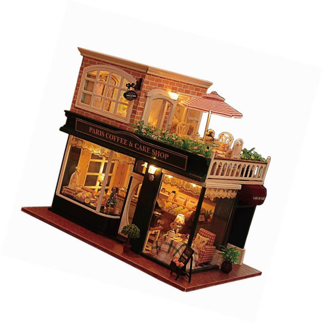 Rylai Wooden Handmade Dollhouse Miniature Diy Kit Romantic Cafe Rylai Wooden Handmade Dollhouse Miniature Diy Kit Romantic Cafe Series