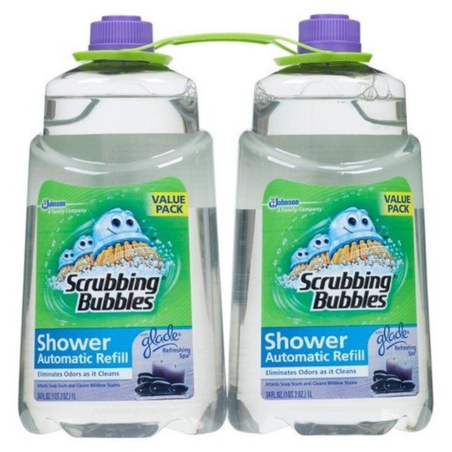 Scrubbing Bubbles Automatic Shower Cleaner Refill Refreshing Spa 34 Scrubbing Bubbles Automatic Shower Cleaner Refill Refreshing Spa 34 Oz Twin Pk
