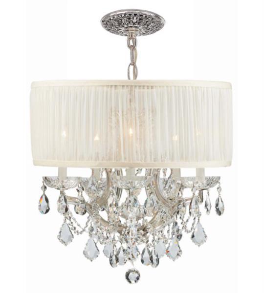 Chandeliers 5 Light With Polished Chrome Swarovski Strass Crystal Picture 1 Of