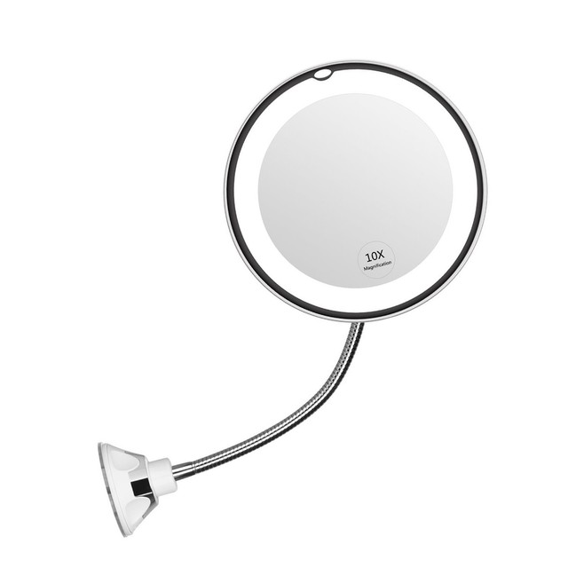 Kedsum Flexible Gooseneck 6 8 10x Magnifying Led Lighted Makeup Kedsum Flexible Gooseneck 6 8 10x Magnifying Led Lighted Makeup Mirror Bathr