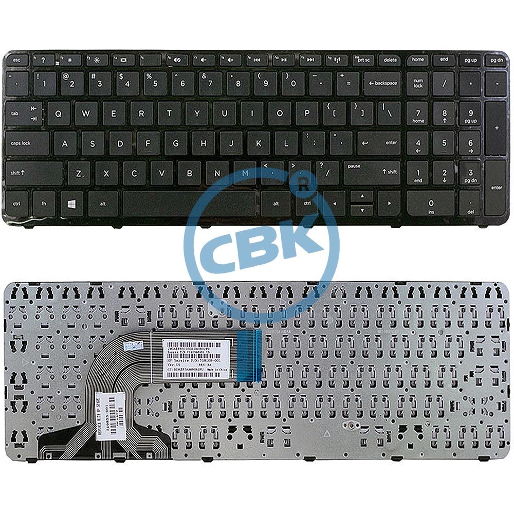 Genuine Hp 15 G019wm Us Keyboard With Frame Kb1503 Picture 1 Of 4
