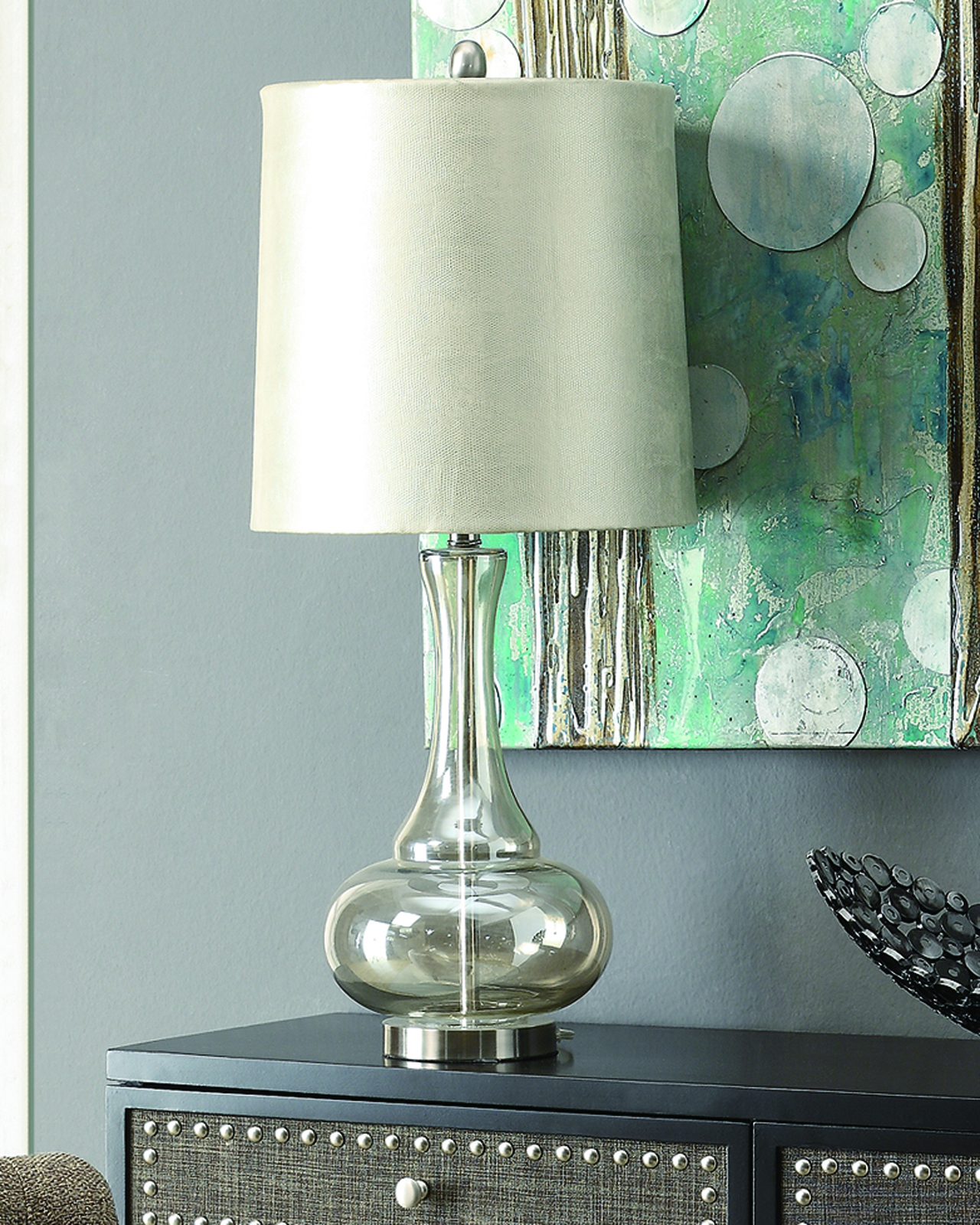 Crestview Collection Cvabs639 Monaca Table Lamp Champagne Mercury Picture 1 Of