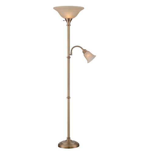 Lite Source Henley Antique Brass Fluorescent Two-light Floor Lamp | eBay Lite Source Henley Antique Brass Fluorescent Two-light Floor Lamp | eBay