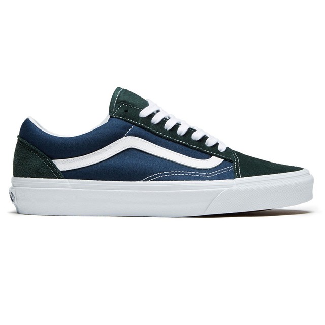 Vans Old Skool 2tone Unisex Green Navy Scarpe 10.5 UK Vans Old Skool 2tone Unisex Green Navy Scarpe 10.5 UK