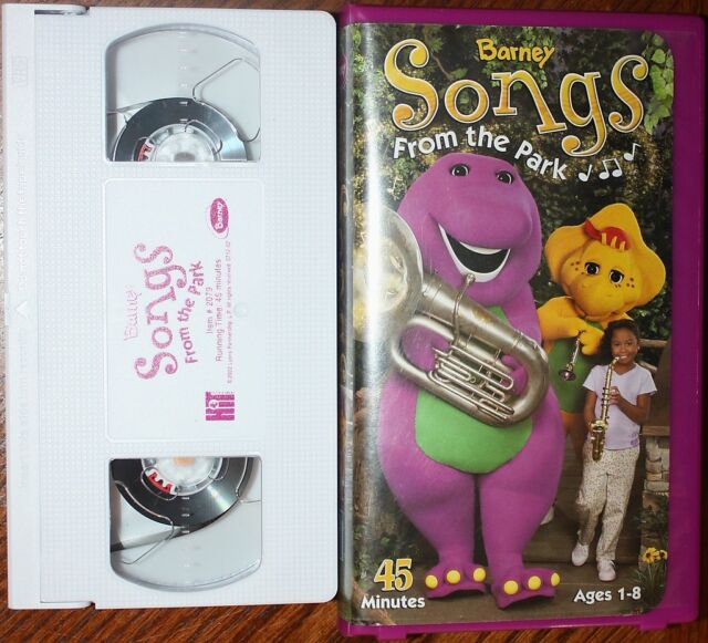 Barney Friends - Songs From The Park (vhs, 2003) 