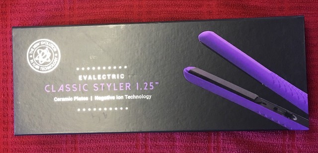 Evalectric Flat Iron Purple 1 25 Pro Hair Straightener Evolution Evalectric Flat Iron Purple 1 25 Pro Hair Straightener Evolution