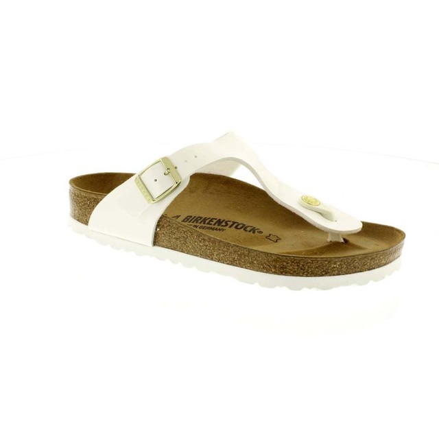 Sandalo Infradito Birkenstock Gizeh Donna Bianco 1005299 Sandalo Infradito Birkenstock Gizeh Donna Bianco 1005299