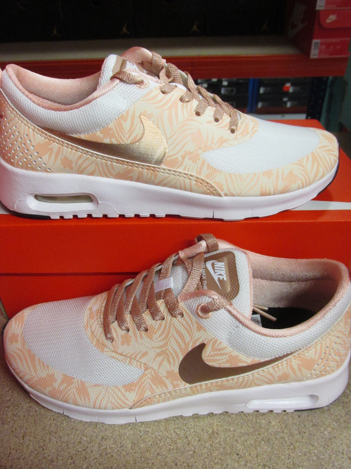 Nike Air Max Thea stampa Gs Scarpe da corsa 834320 100 ginnastica Nike Air Max Thea stampa Gs Scarpe da corsa 834320 100 ginnastica