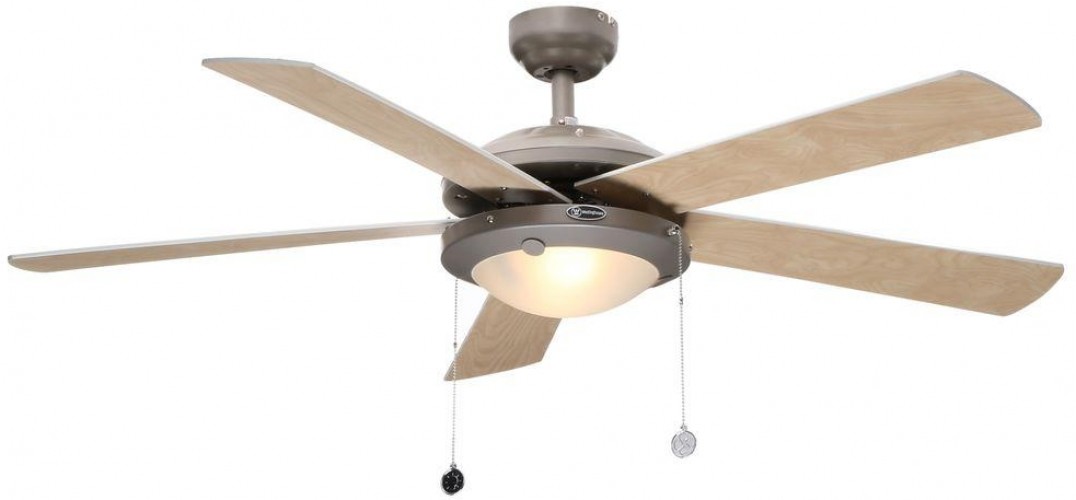 Westinghouse Comet 52 Indoor Two Light Brushed Pewter Reversible Picture 1 Of
