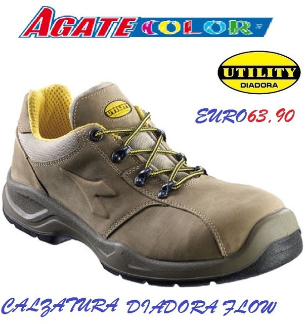 N.42 SCARPE ANTINFORTUNISTICHE DIADORA UTILITY 161234 FLOW II NERO N.42 SCARPE ANTINFORTUNISTICHE DIADORA UTILITY 161234 FLOW II NERO