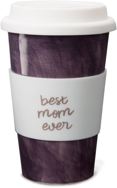 Mom Life 85209 Best Ever Purple 10 Oz Ceramic Travel Coffee Mug With Best Mom Ever 12oz Ceramic Travel Mug