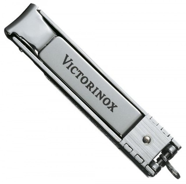 Swiss Army Victorinox Nail Clippers With File Stainless Fingernail Swiss Army Victorinox Nail Clippers With File Stainless In Blister