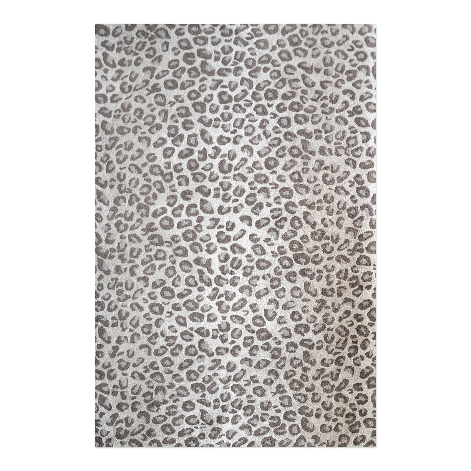 Elegant Leopard Print Beige Wool Area Rug 9 X 12 Cheetah Jungle Picture 1 Of 2