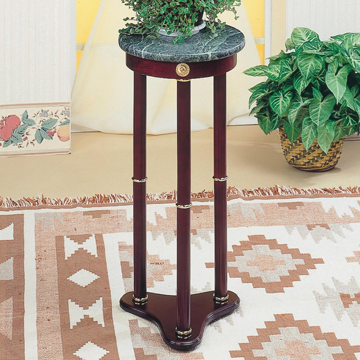 Coaster Furniture Green Marble Top Round Plant Stand Picture 1 Of