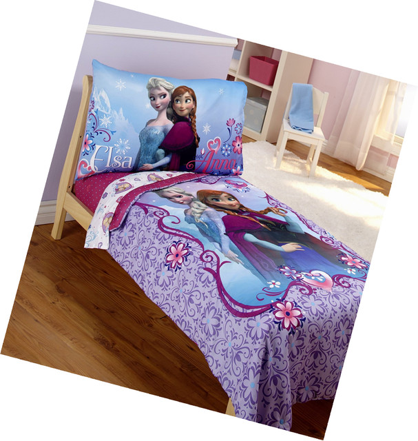 Disney Frozen Elsa Anna 4pc Toddler Bedding Set Frozen Bedding Set Toddler Crib Anna Elsa 4 Piece Girls Kids Quilt Sheets New