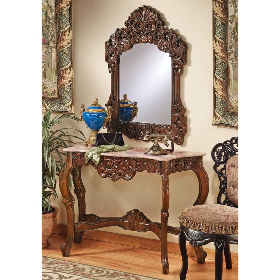 Design Toscano The Dordogne Console Table And Mirror Set Ae94410 Picture 1 Of