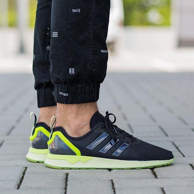 ADIDAS Originals ZX Flux ADV NERO Scarpe da GinnasticaUK 8 ADIDAS Originals ZX Flux ADV NERO Scarpe da GinnasticaUK 8