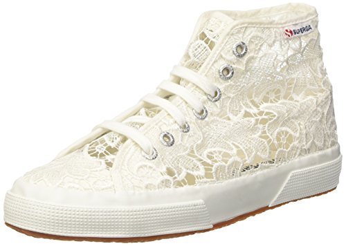 TG. 36 EU Superga 2795MACRAMEW Sneaker a Collo Alto Donna Bianco w4o TG. 36 EU Superga 2795MACRAMEW Sneaker a Collo Alto Donna Bianco w4o
