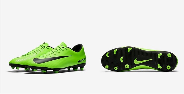 TG. 42.5 EU Nike Mercurial Vortex III FG Scarpe Sportive Indoor Uomo Verde TG. 42.5 EU Nike Mercurial Vortex III FG Scarpe Sportive Indoor Uomo Verde