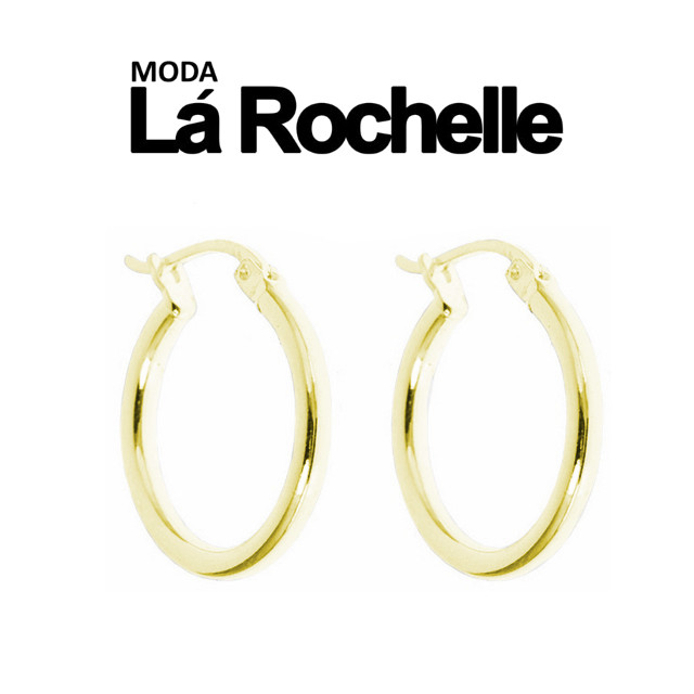 10k Solid Gold 15mm French Lock Hoop Earrings Ebay