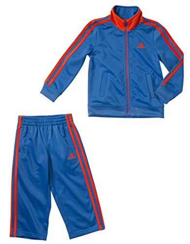 blue and orange adidas tracksuit