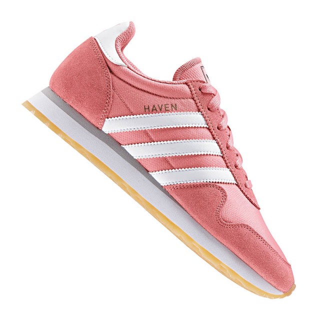 ADIDAS Originals Haven Sneaker da Donna Bianco Rosa ADIDAS Originals Haven Sneaker da Donna Bianco Rosa