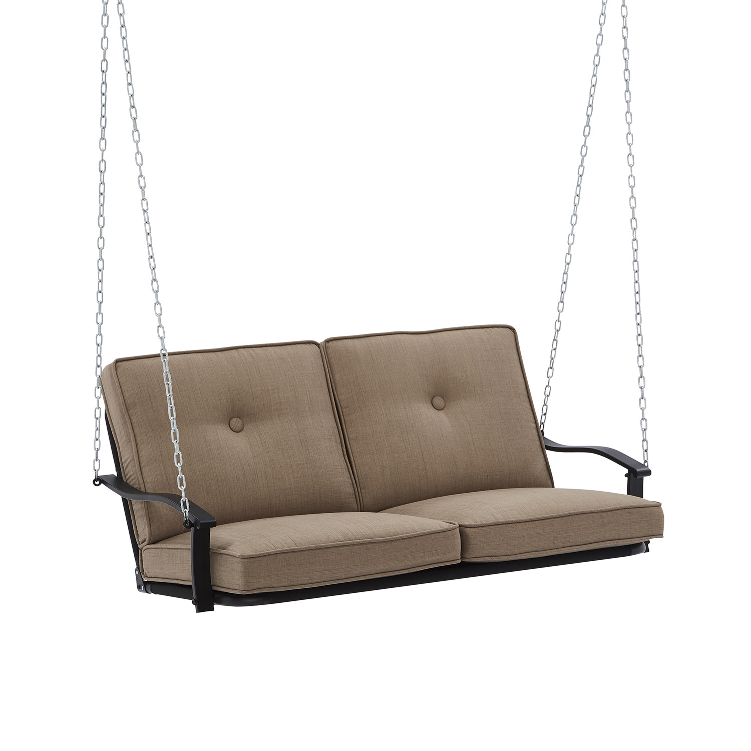 2 Person Outdoor Patio Swing Chair Cushions Garden Porch Steel Brand New T
