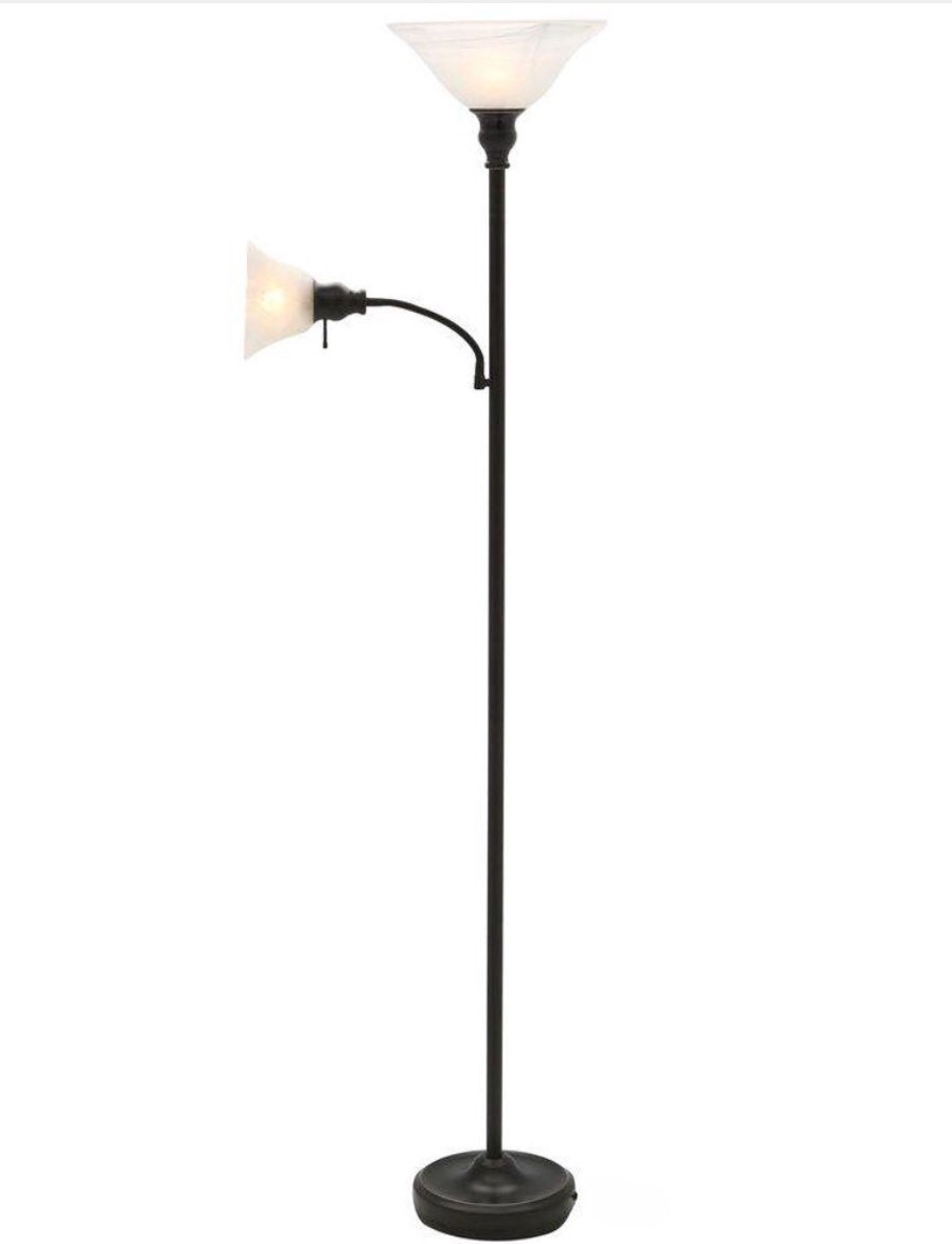 Hampton Bay 331434 Antique Bronze 100w Floor Lamp With Adjustable Picture 1 Of 5