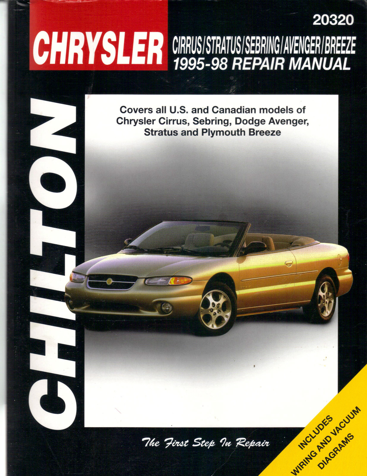 Chilton Manual 1995-1998 CHRYSLER Cirrus Sebring Dodge Avenger Stratus Breeze | eBay