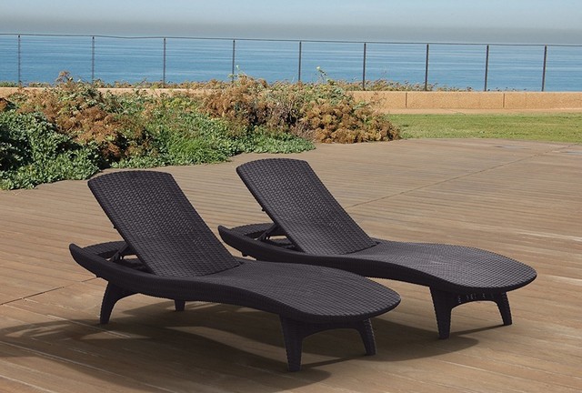 Patio Chaise Lounge Chairs Pool Adjule Back Outdoor Seating Patio Chaise Lounge Chairs Pool Adjule Back Outdoor Seating Resin Set Of 2
