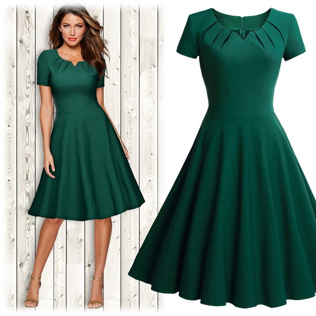 Casual Green Dress