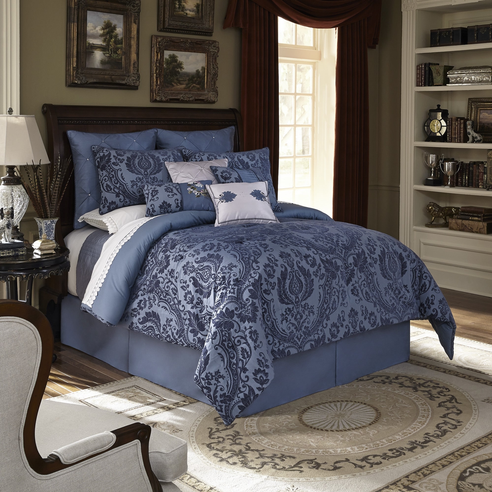 Comforter Set Downton Abbey King Aristocrat 4 Piece Shams Bedskirt Picture 1 Of
