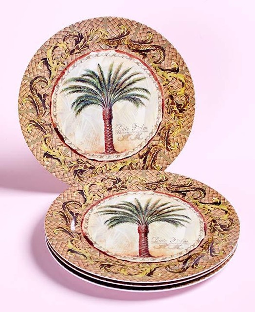 Tropical Paradise Palm Trees Dinnerware Island Basket Weave Beach ... Tropical Paradise Palm Trees Dinnerware Island Basket Weave Beach ...