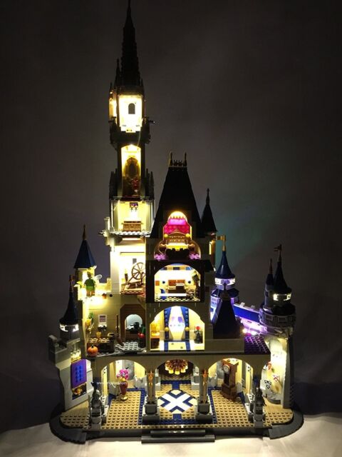 light up lego disney castle