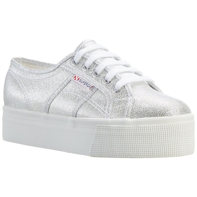 Superga 2790 Lamew Grey Silver Womens Canvas Flatform Fashion Lowtops Trainers Superga 2790 Lamew Grey Silver Womens Canvas Flatform Fashion Lowtops Trainers