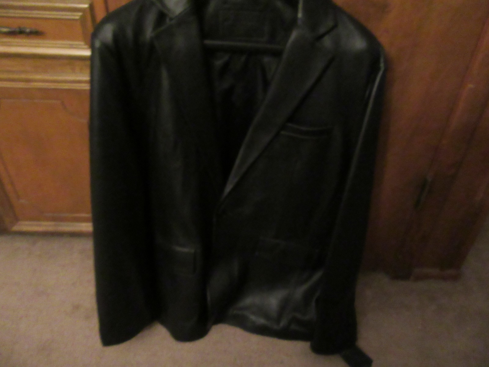 Roundtree Yorke Sz Xl Black High Quality Lambskin Leather Jacket Picture 1 Of 12