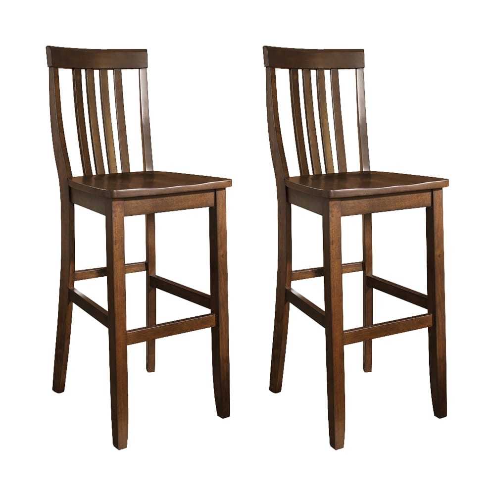 Crosley Furniture School House Bar Stool With 30 Seat Height 2pk Picture 1 Of