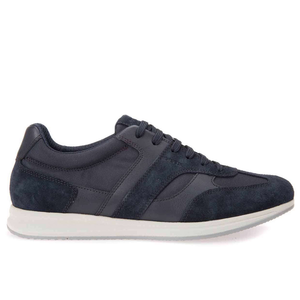 Geox uomo sneakers blu o grigie U82H5A scarpe in camoscio primavera estate 2018 Geox uomo sneakers blu o grigie U82H5A scarpe in camoscio primavera estate 2018