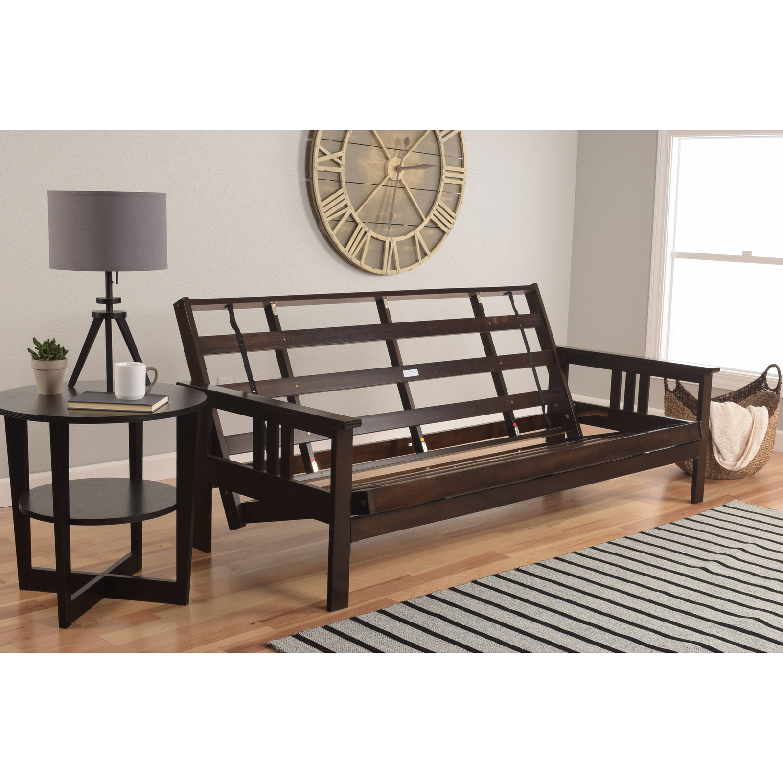 Beli Mont Multi Flex Espresso Full Size Wood Futon Frame Bed Sofa Picture 1 Of 3