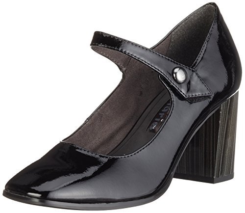 TG. 38 EU Tamaris 22463 Scarpe con Tacco Donna Nero Black Patent f2l TG. 38 EU Tamaris 22463 Scarpe con Tacco Donna Nero Black Patent f2l