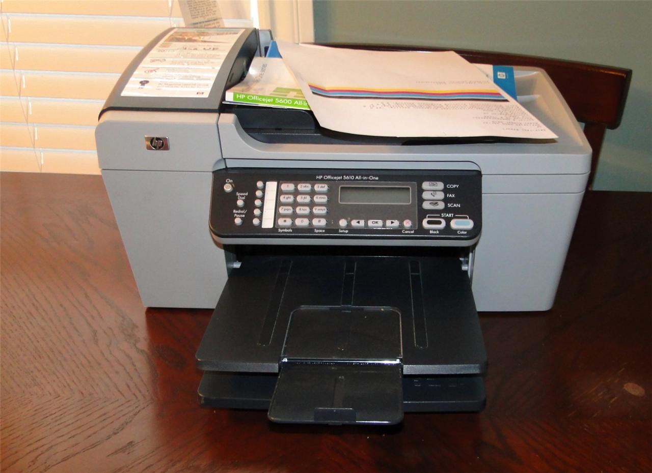 HP Officejet 5610 All-in-One Printer Setup Instructions