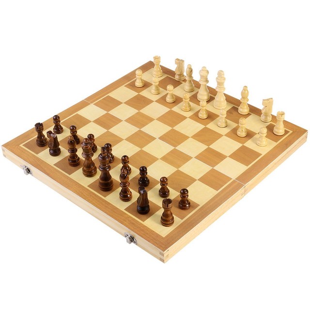 Folding Magnetic Wooden Chess Board Table Home Travel Portable Game Bestoyard Folding Wooden Chess Set With Magnetic Pieces 39 39cm Board