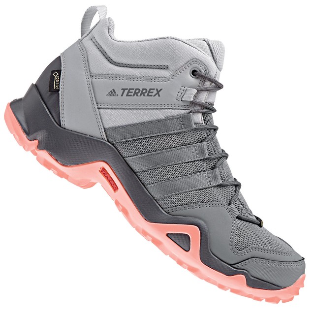 Adidas mujer Terrex ax2r Mid Gore - Tex botas de senderismo gris rosa Adidas mujer Terrex ax2r Mid Gore - Tex botas de senderismo gris rosa