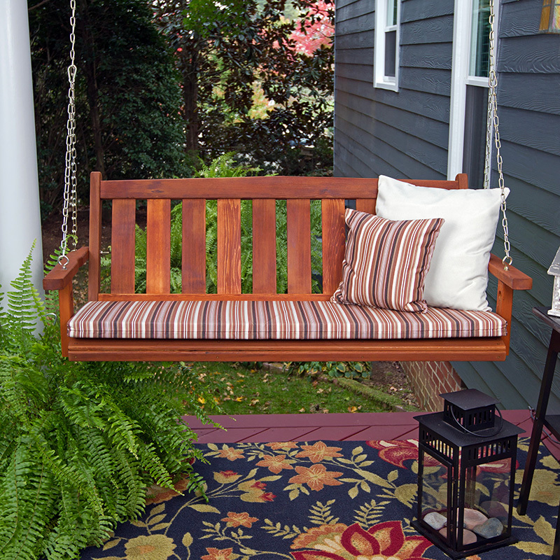Porchgate Amish Made Mission Red Cedar Porch Swing 5 Foot Brand New T