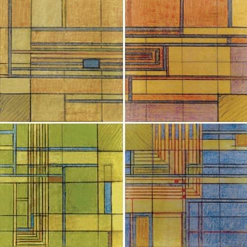 Hindostone Products Coasterstone As1010 Frank Lloyd Wright Hillside Hindostone Products Coasterstone As1010 Frank Lloyd Wright Hillside Rug Absorbent Coasters Ebay