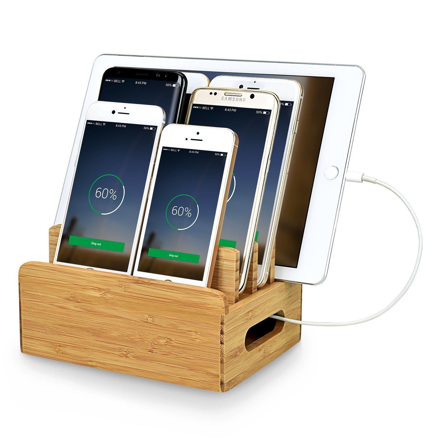 Multi Charging Stations Device Bamboo Station Accerzone Desktop Picture 1 Of 6